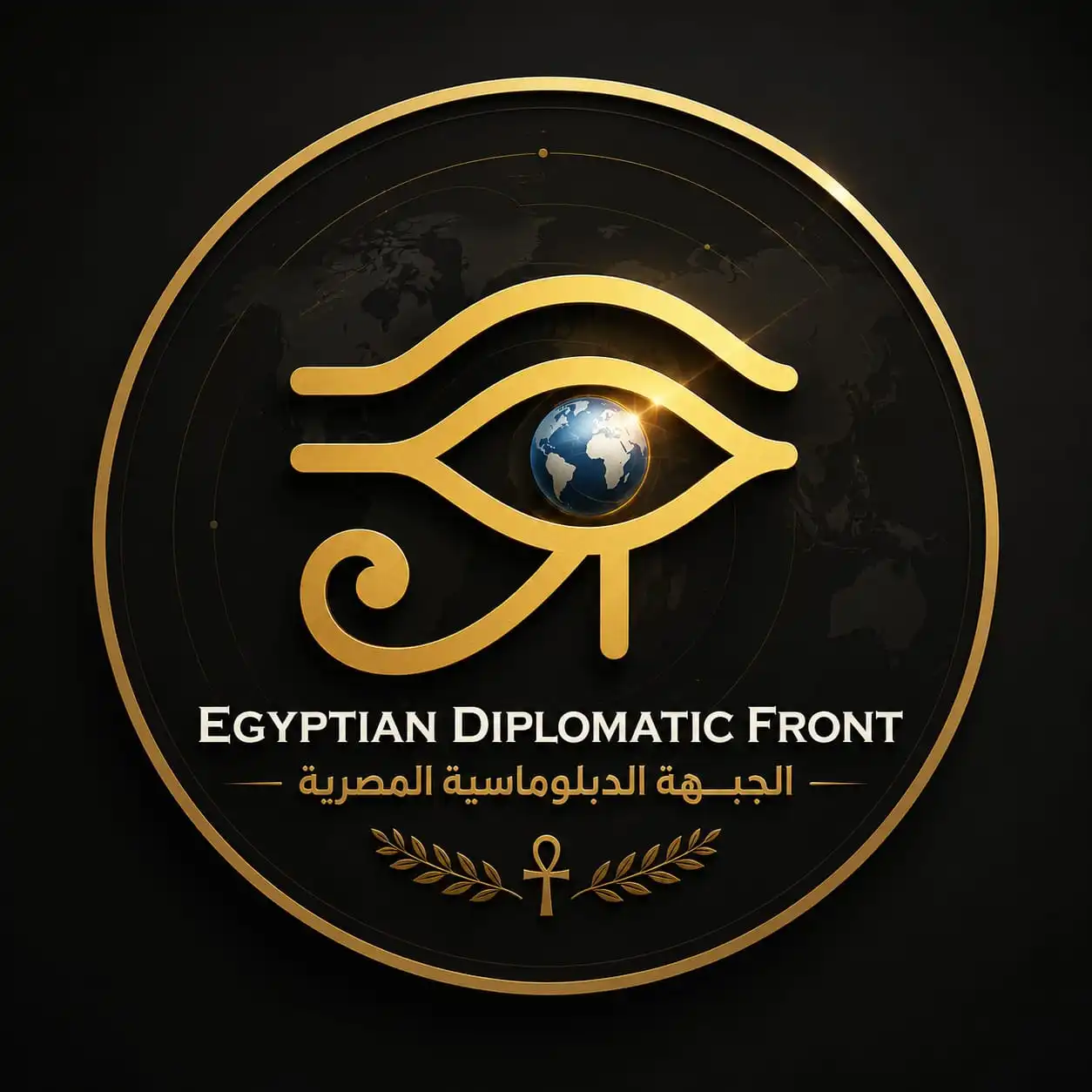 Egyptian Diplomatic Front Graphic logo